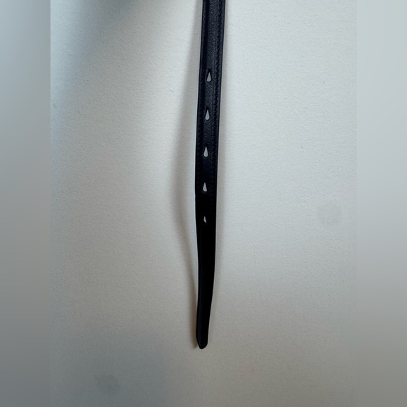 Alexander Wang Black Leather Skinny Belt - Picture 2 of 7